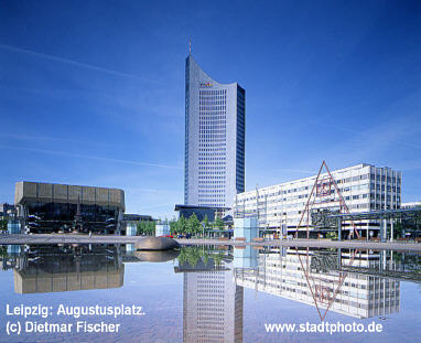 (Photo of Leipzig's Augustusplatz)