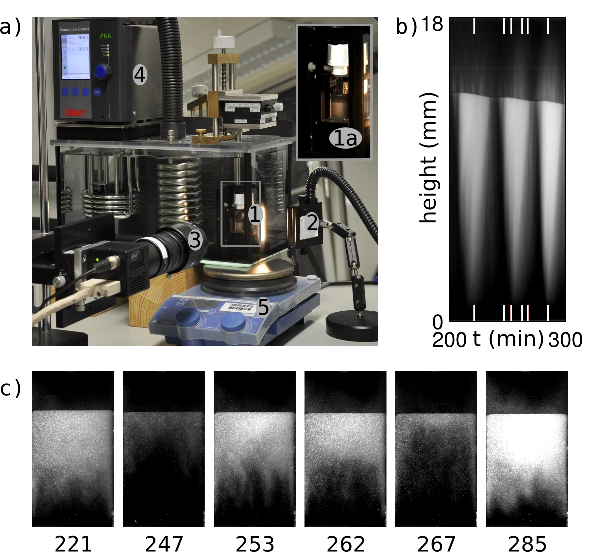 setup of precipitation experiment